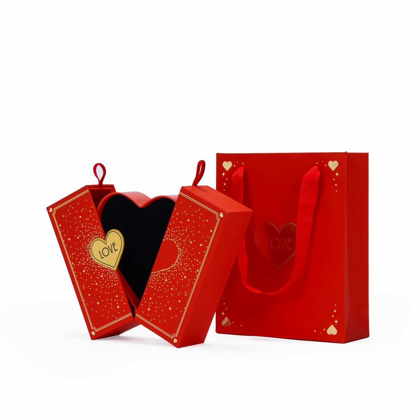 Double Open Lover Jewelry Box Love