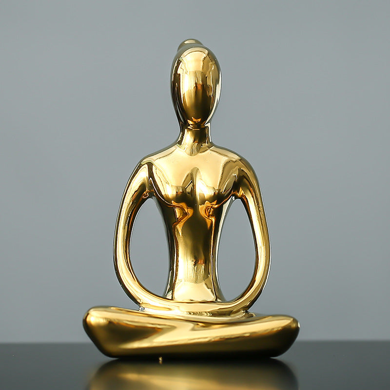 Gold Yoga Ornament