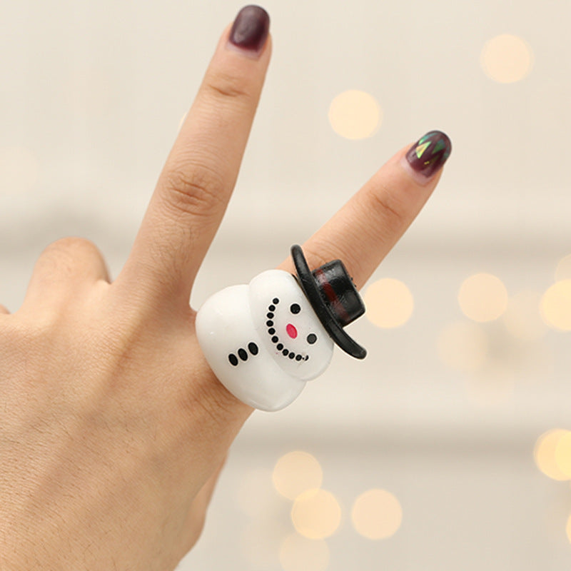 LED Christmas Party Finger Rings – Light-Up Holiday Accessories