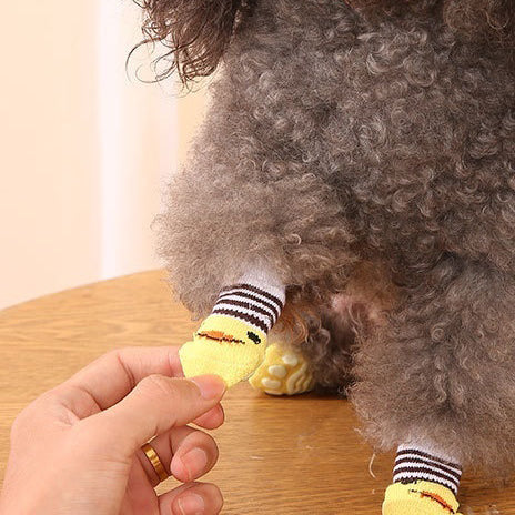 Christmas Pet Dog Socks Santa Claus Elk