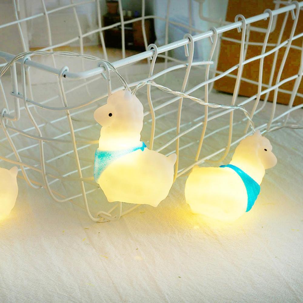 Cute Sheep LED String Lights – Battery Powered Decorative Holiday Lights