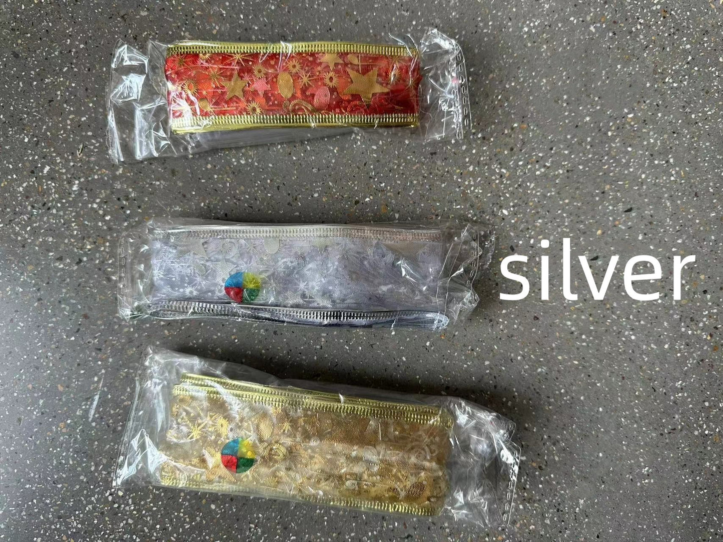 Silk Ribbon LED Christmas Tree Light String – Battery Powered Decorative Lights