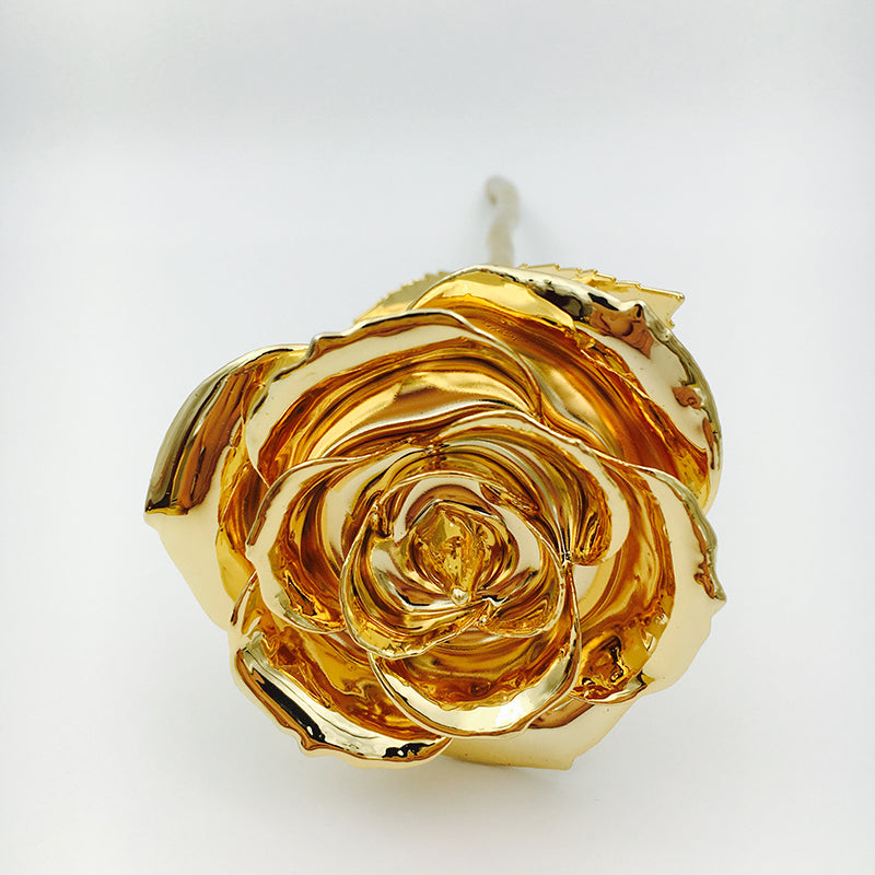 Christmas Valentine's Day Birthday Gift 24K Full Gold Plated Rose