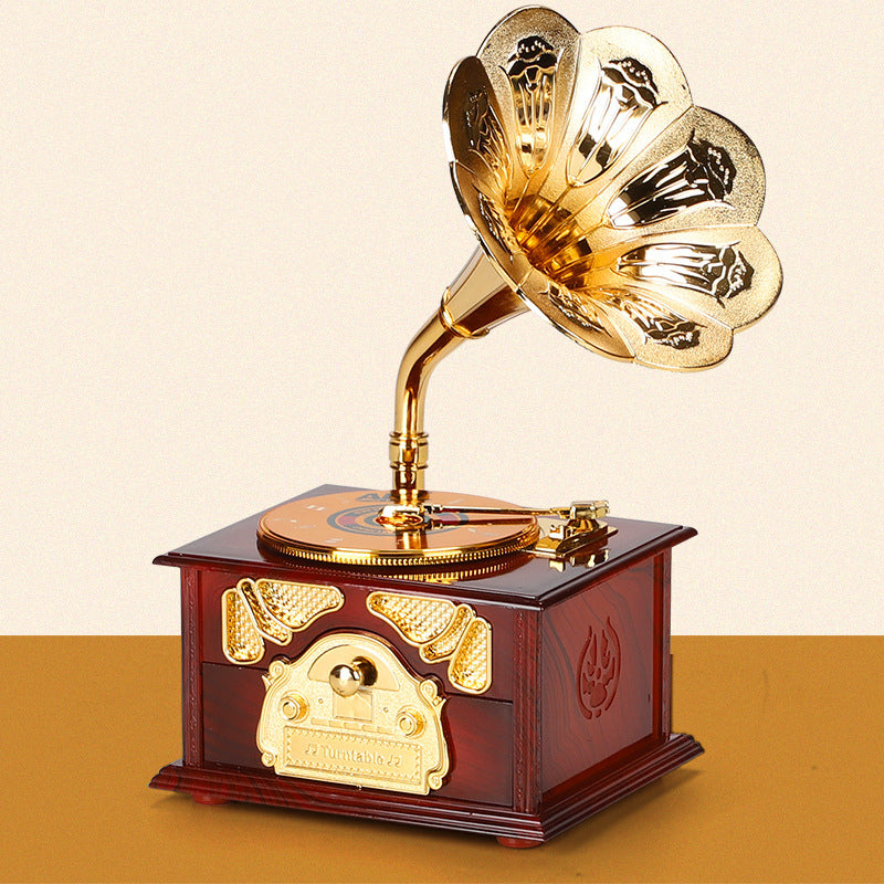 Vintage Gramophone Music Box