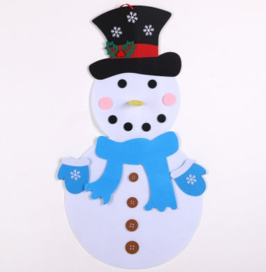 DIY Felt Christmas Tree With 32 Ornaments