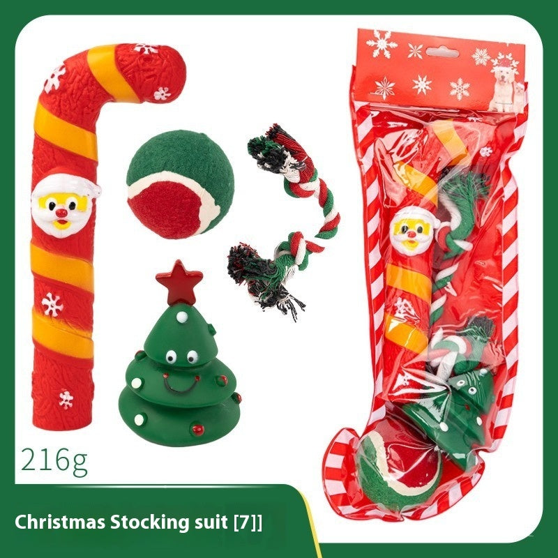 Festive Dog Chew & Play Gift Set