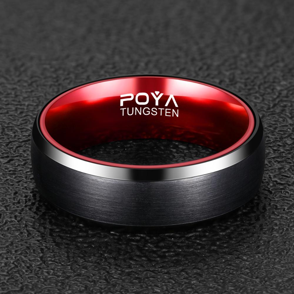 Red Core Tungsten Ring