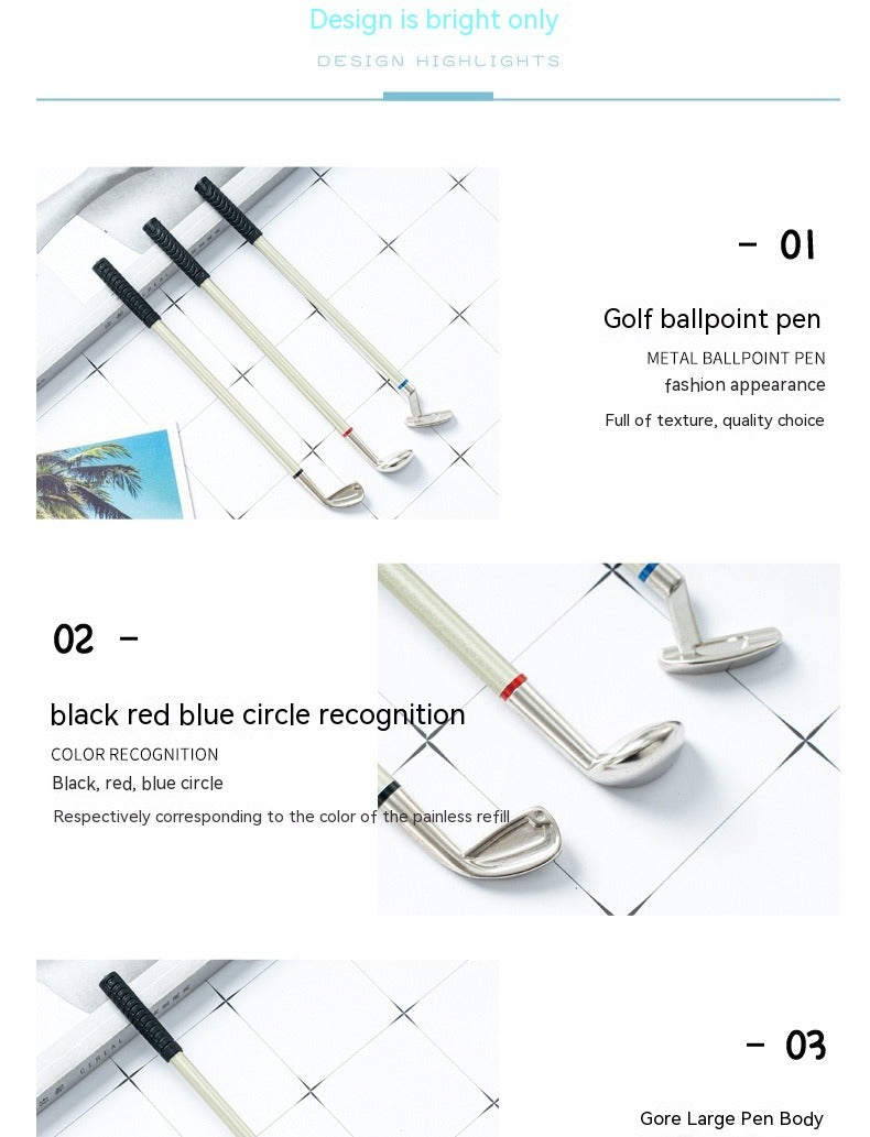 Creative Simulation Driving Range Gift Box Pen Golf Club