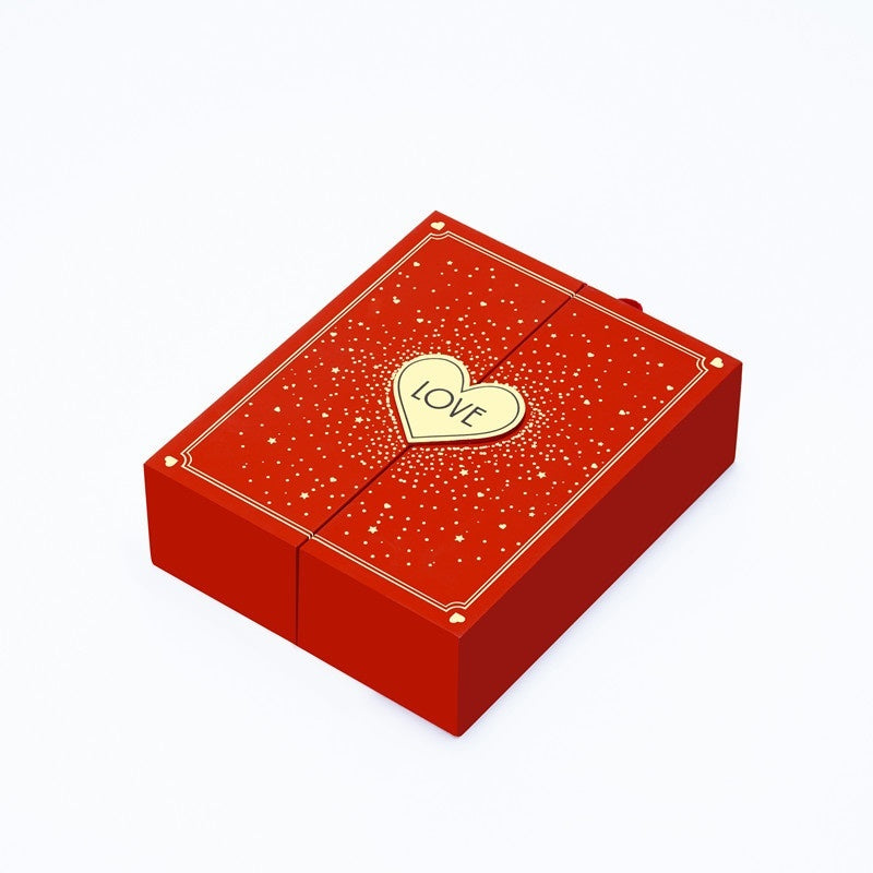 Double Open Lover Jewelry Box Love