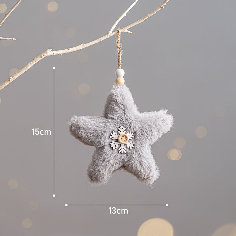 Soft Plush Christmas Hanging Ornaments Set