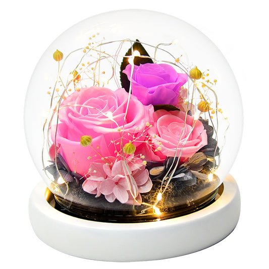 Flower Glass Dome Gift