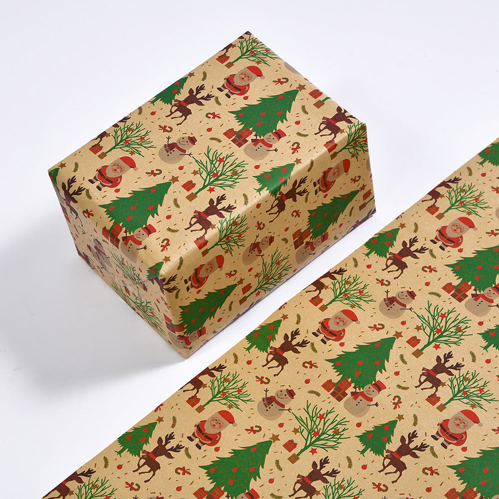Christmas Kraft Wrapping Paper