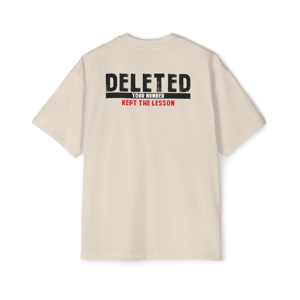 Deleted Text Tee | 'Deleted Your Number Kept The Lesson