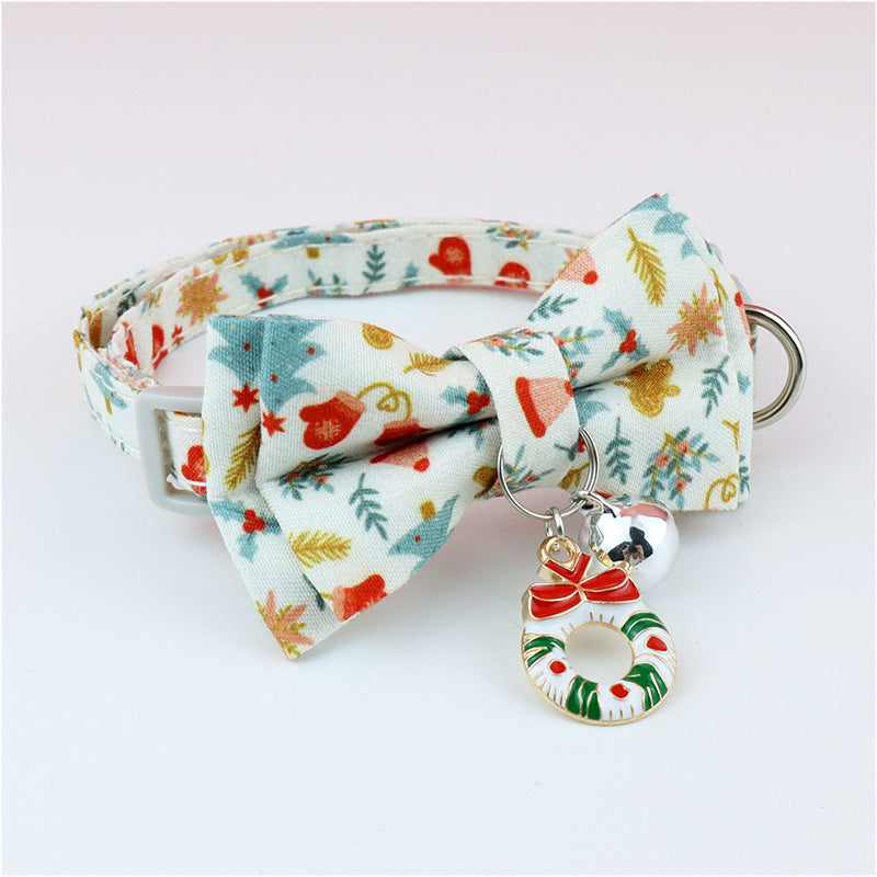 Christmas Bow Collar