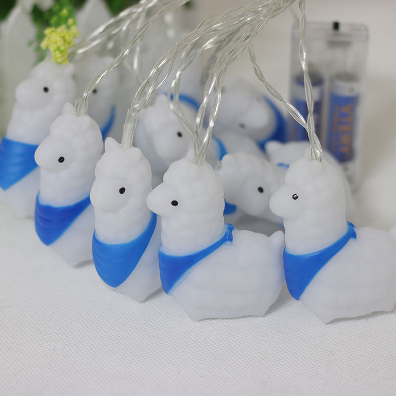 Cute Sheep LED String Lights – Battery Powered Decorative Holiday Lights