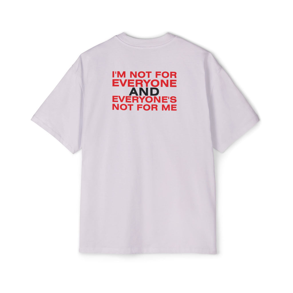 Not For Everyone Typography T-Shirt | Statement Red Text Tee