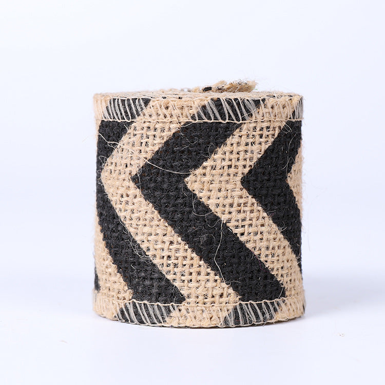 Chevron Burlap Ribbon Roll