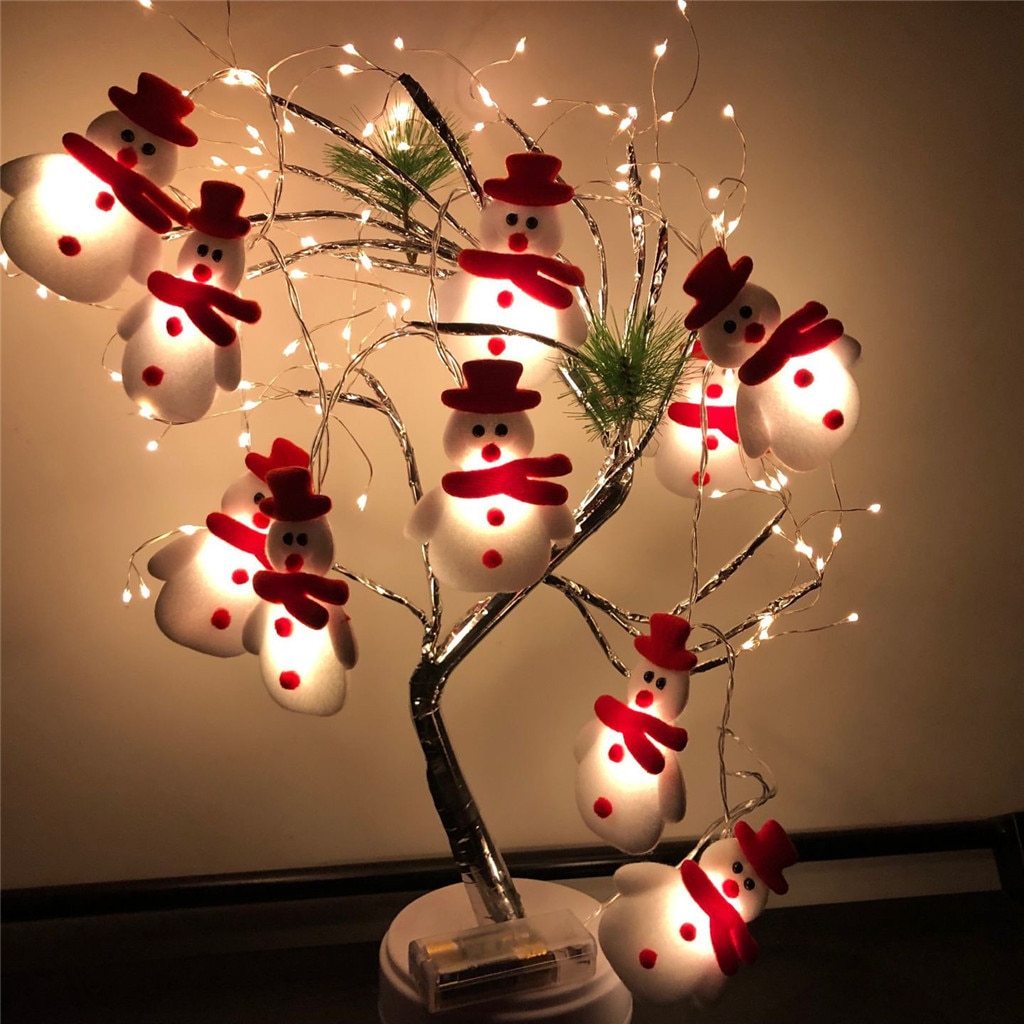 Snowman LED Garland String Fairy Lights