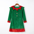 Children's Green Elf Costume Dress