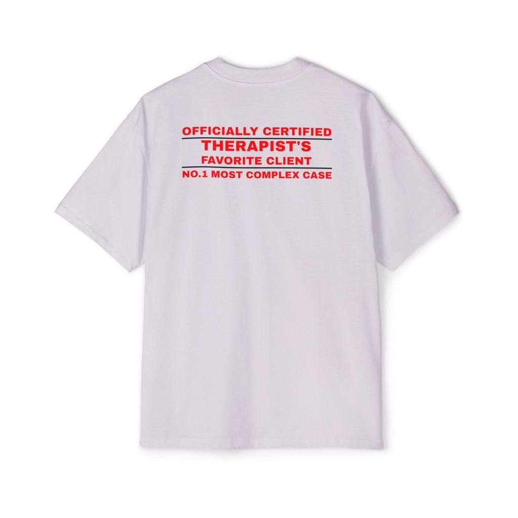 Officially Certified Therapist's Favorite Client Tee | White Graphic T-Shirt