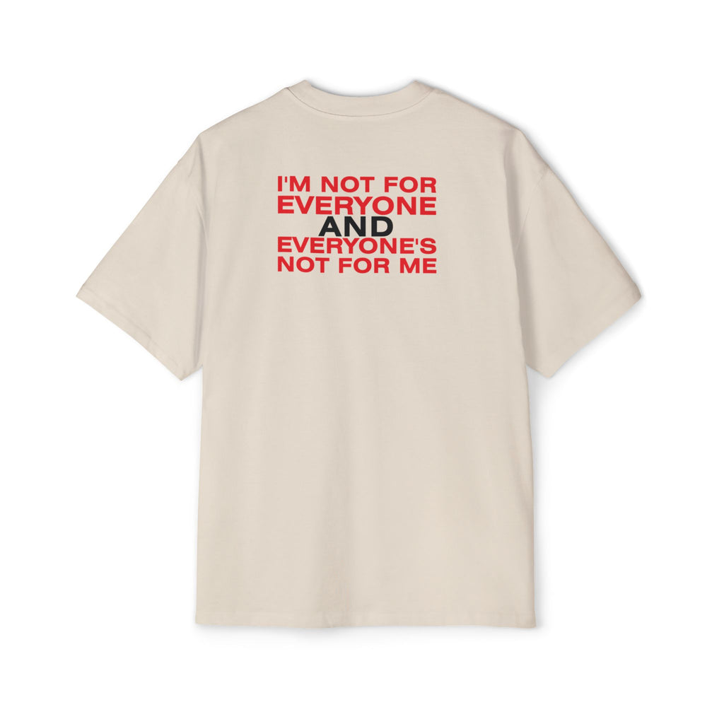 Not For Everyone Typography T-Shirt | Statement Red Text Tee