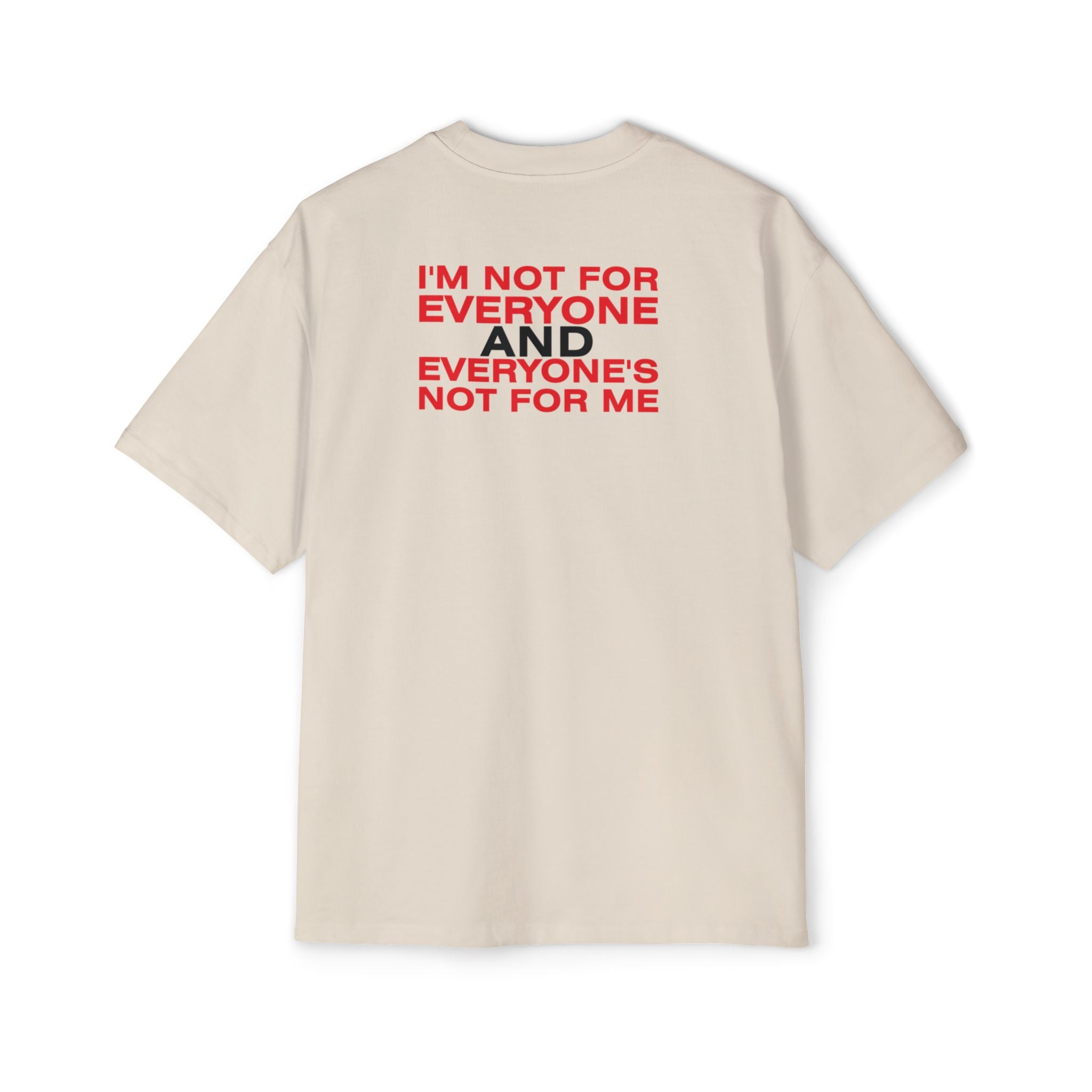 Not For Everyone Typography T-Shirt | Statement Red Text Tee