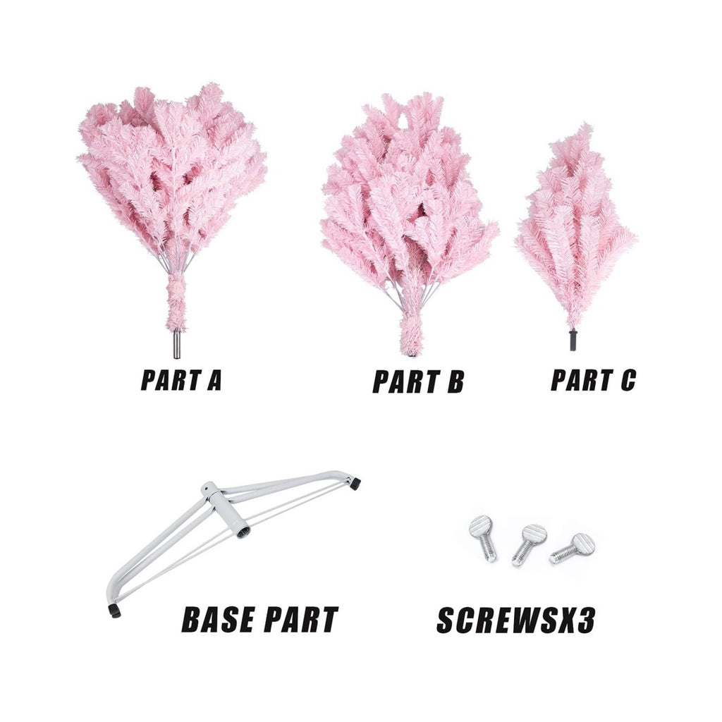 Enchanted Blush Pink Christmas Tree – Dreamy Holiday Decor