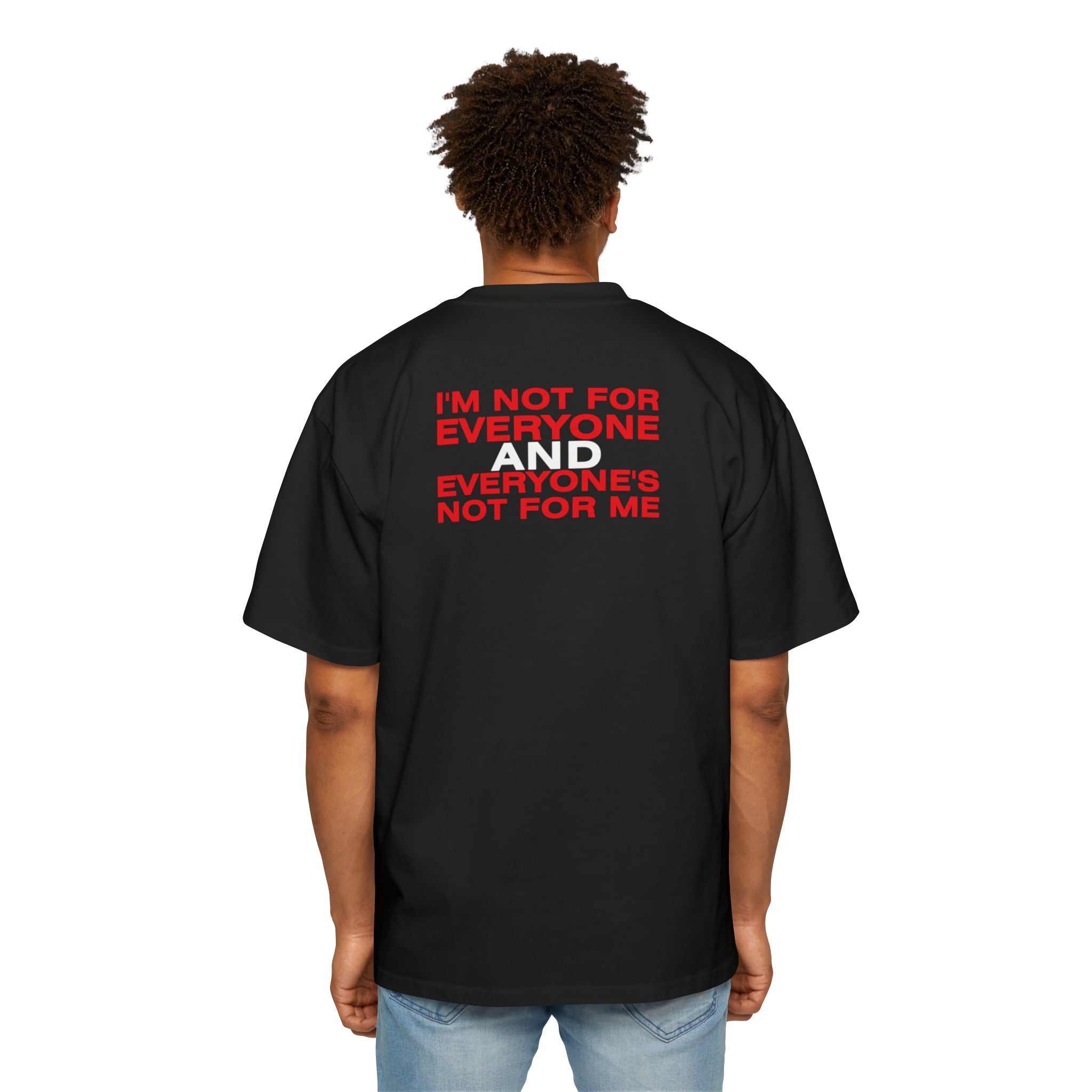 Not For Everyone Typography T-Shirt | Statement Red Text Tee