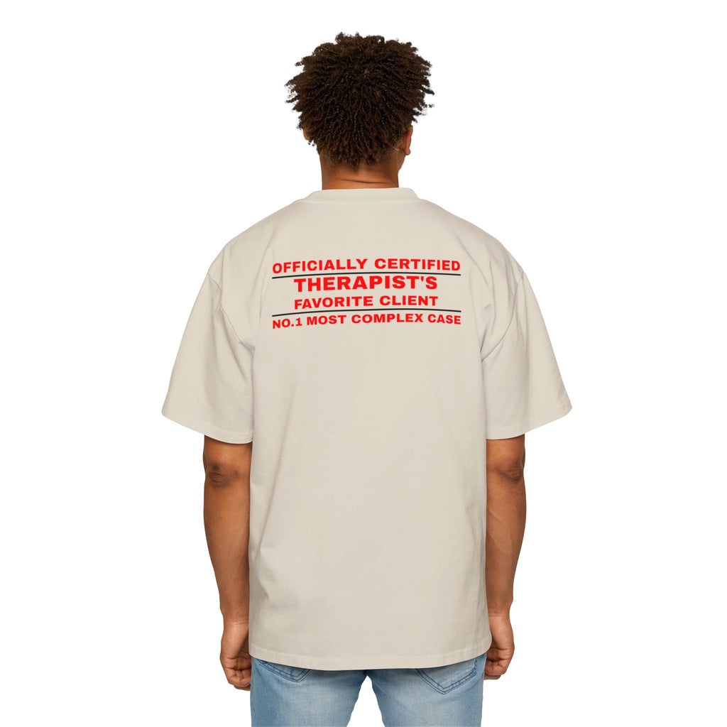 Officially Certified Therapist's Favorite Client Tee | White Graphic T-Shirt
