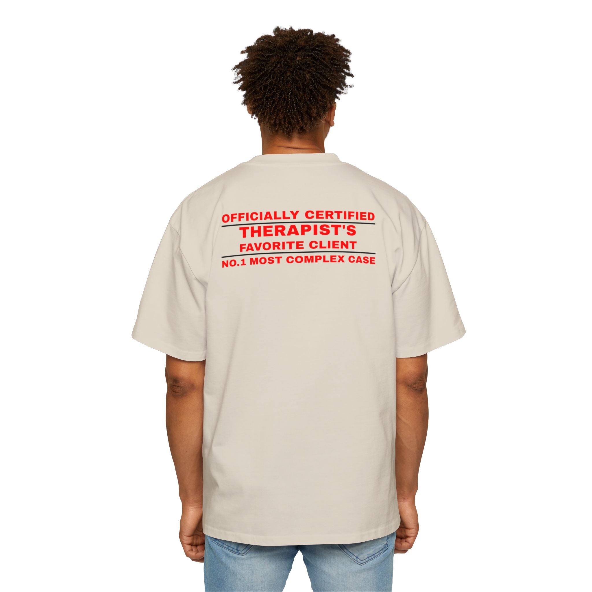 Officially Certified Therapist's Favorite Client Tee | White Graphic T-Shirt