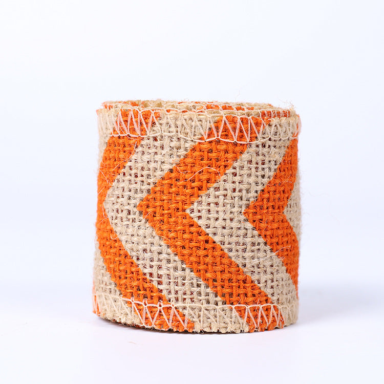 Chevron Burlap Ribbon Roll