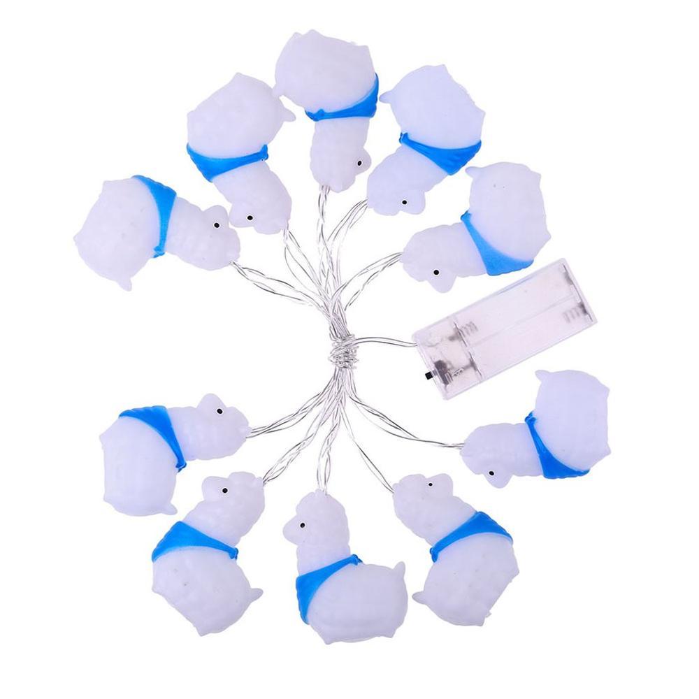 Cute Sheep LED String Lights – Battery Powered Decorative Holiday Lights