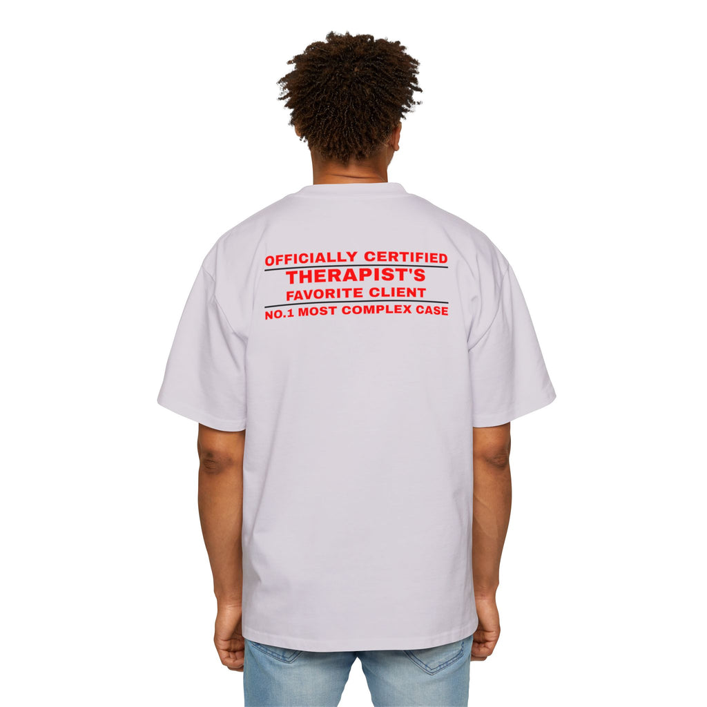 Officially Certified Therapist's Favorite Client Tee | White Graphic T-Shirt