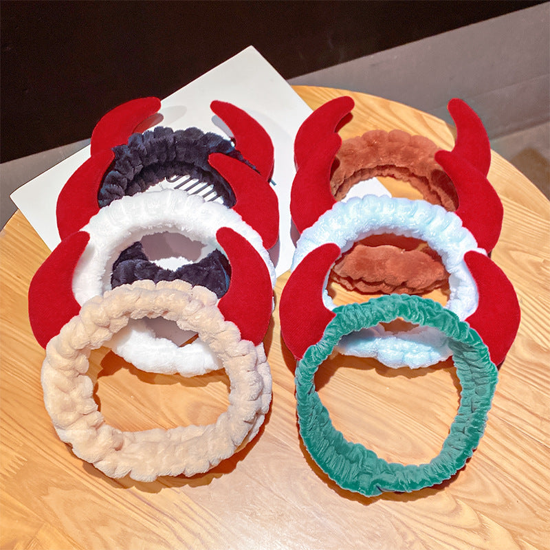Cozy Horn Plush Headband