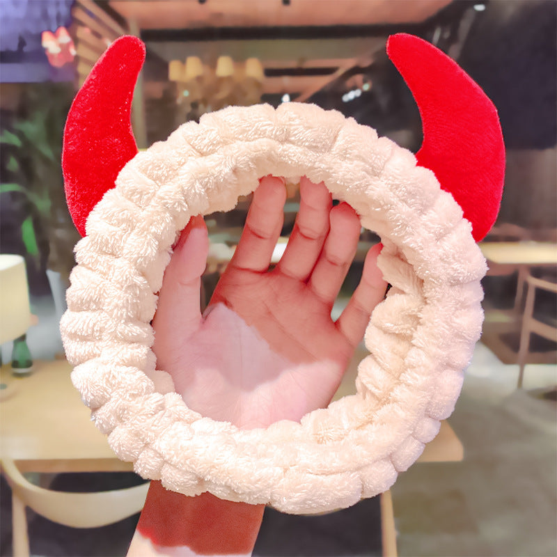 Cozy Horn Plush Headband