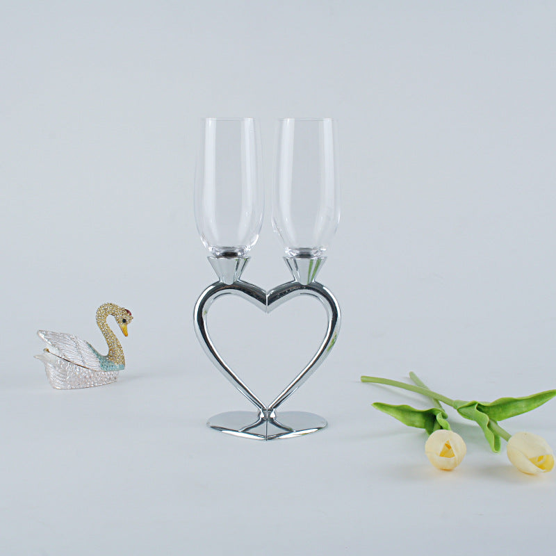 Heart Champagne Glasses
