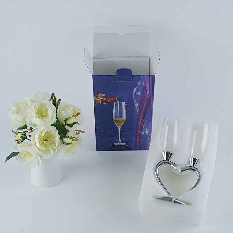 Heart Champagne Glasses