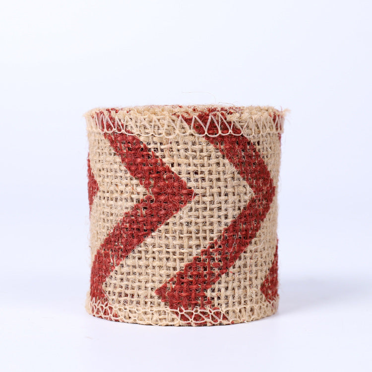 Chevron Burlap Ribbon Roll