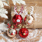 Festive Elk & Deer Ball Ornament – Christmas Tree Decor