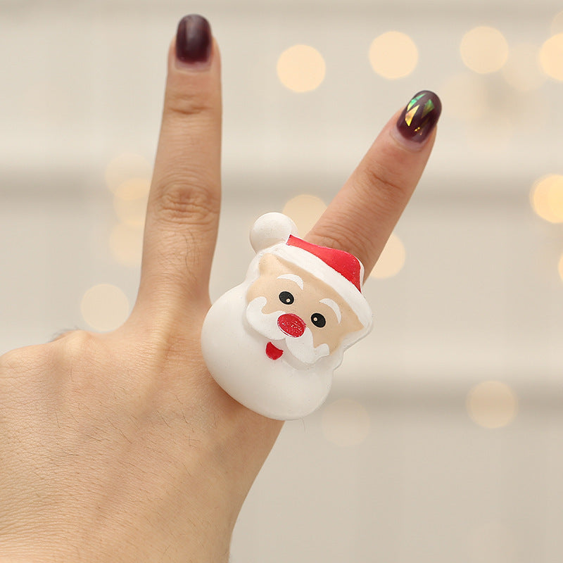 LED Christmas Party Finger Rings – Light-Up Holiday Accessories
