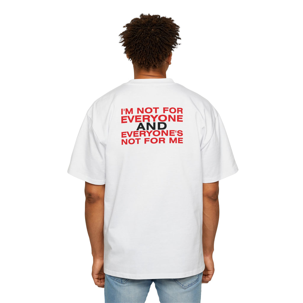 Not For Everyone Typography T-Shirt | Statement Red Text Tee