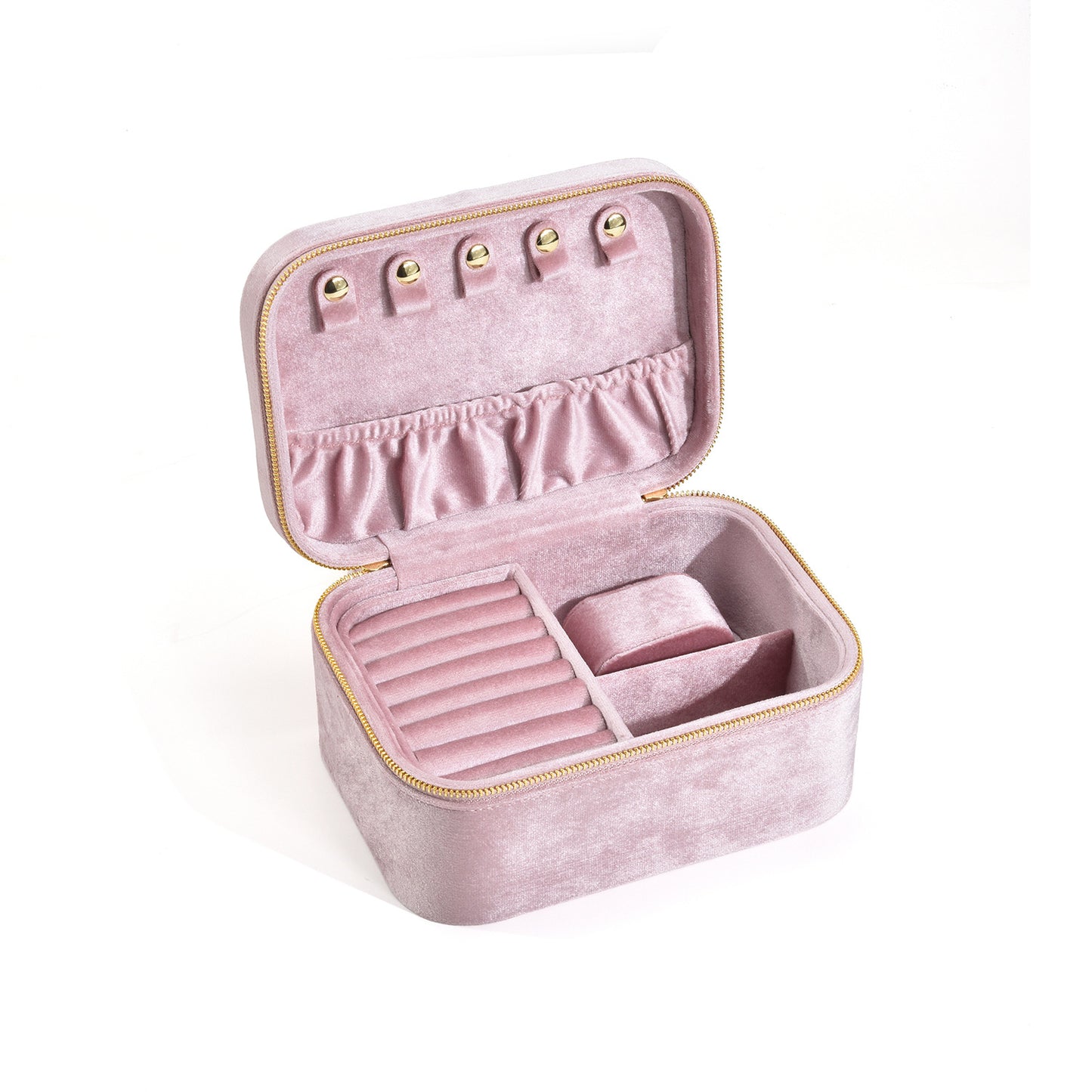 Double Layer Velvet Jewelry Box, Home Retro Multifunctional Large Capacity Jewelry Storage Box