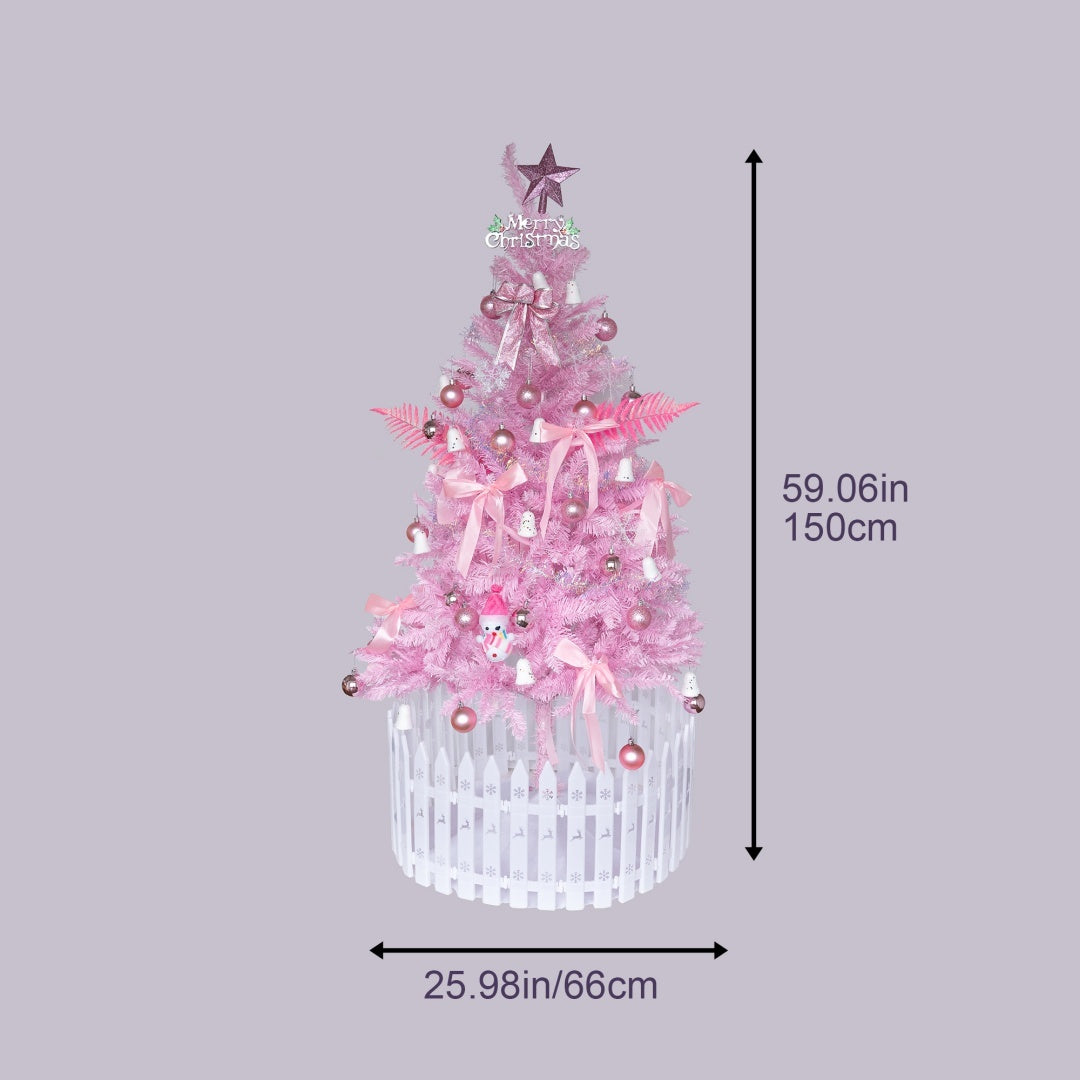 Enchanted Blush Pink Christmas Tree – Dreamy Holiday Decor