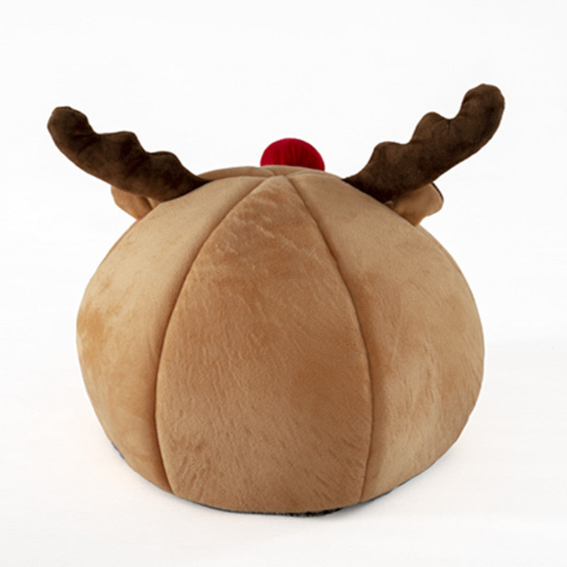 Cozy Reindeer Hut Christmas Pet Tent