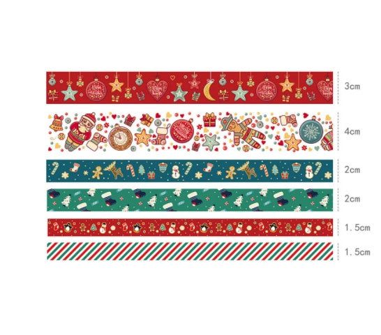 Christmas Pattern Paper Tape Set