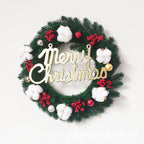 Lighted Christmas Window Wreath