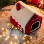 Christmas Pet Cozy Snow House