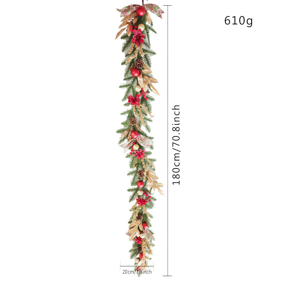 Red & Gold Holiday Hanging Vine