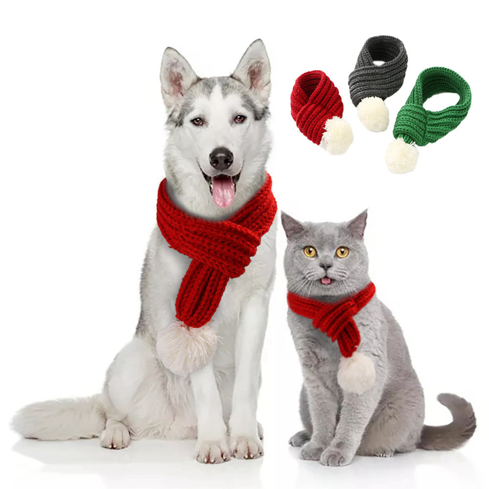 Cozy Christmas Pet Scarf