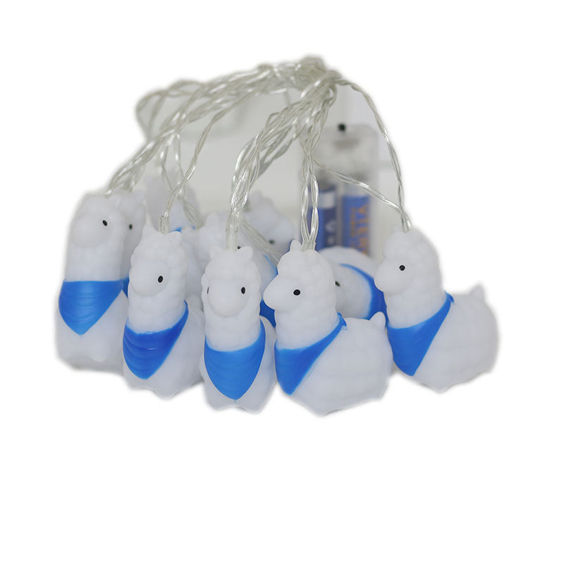 Cute Sheep LED String Lights – Battery Powered Decorative Holiday Lights